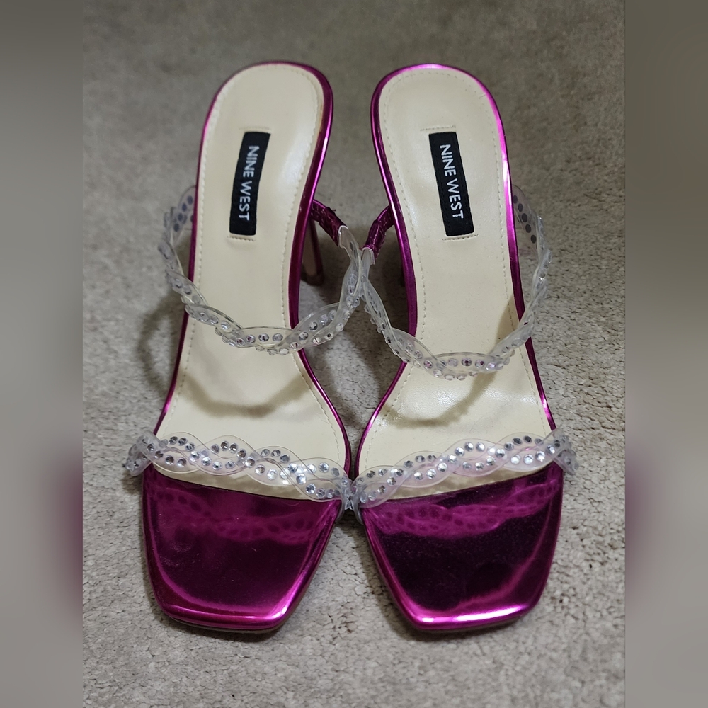 Nine West Pink Heeled Sandals